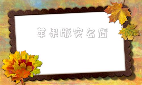 苹果版实名盾苹果手机怎么下载智能身份验证